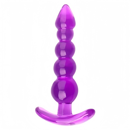 Sumbat Anal Manual Warna Ungu dari Silikon Body Safe Panjang 11cm Diameter 2cm Mudah Dibersihkan Bonus Pelumas 8ml