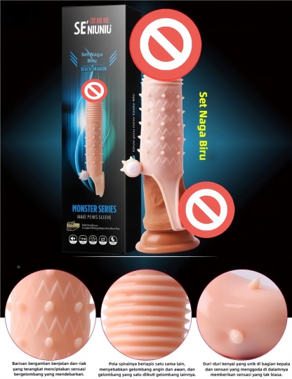 Kondom Getar Elastis Bebas Lateks Fungsi Getaran Bawaan Tambah 4cm Total 17cm Bukaan 3 hingga 5cm Dapat Digunakan Kembali Bonus Pelumas 8ml