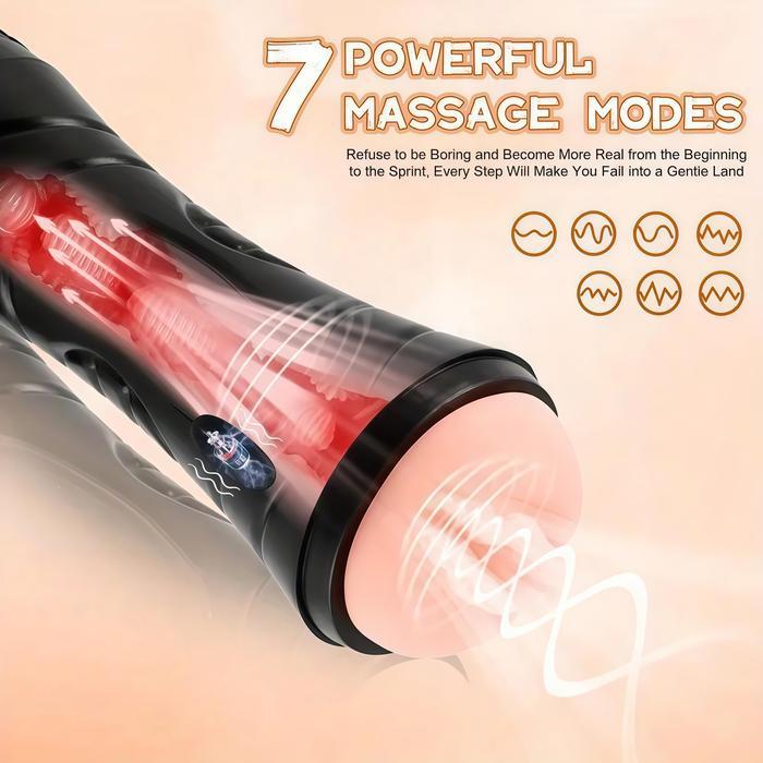 Vagina Bergetar Realistis Silikon Premium Multi Mode Getaran Dapat Diatur Panjang 24cm Kedalaman 17cm Baterai 3xAA Bonus Pelumas 8ml