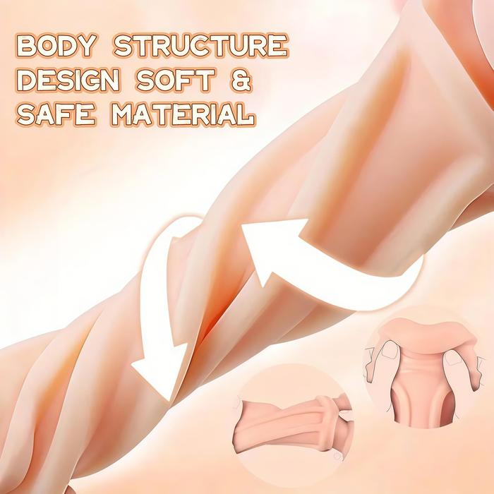 Vagina Bergetar Realistis Silikon Premium Multi Mode Getaran Dapat Diatur Panjang 24cm Kedalaman 17cm Baterai 3xAA Bonus Pelumas 8ml