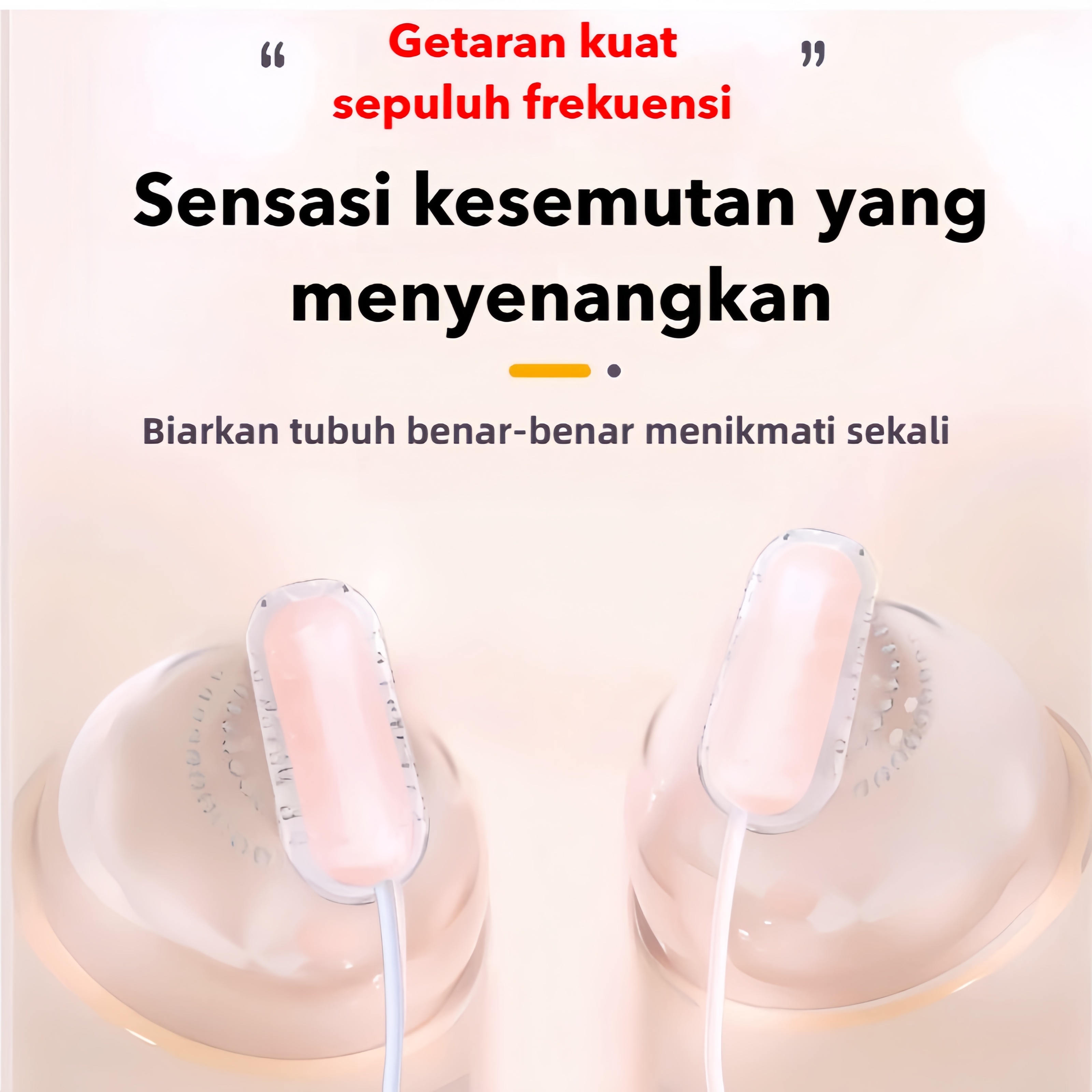 Alat Pijat Payudara dan G Spot Stimulasi Tiga Area Mode Getaran Disesuaikan Nirkabel USB Rechargeable Silikon Lembut Bonus Pelumas 8ml