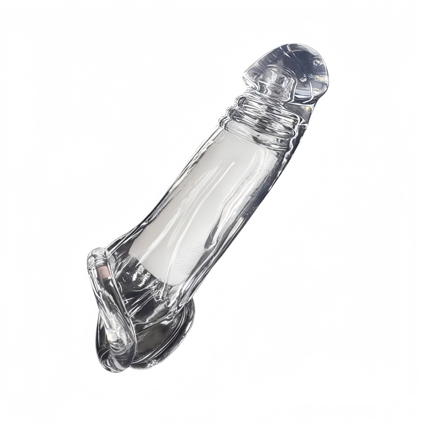 Penambah Pemanjang Penis Instan Silikon Medis Transparan Elastis Tambah 3cm Total 17cm Diameter 3.5cm Dapat Digunakan Kembali