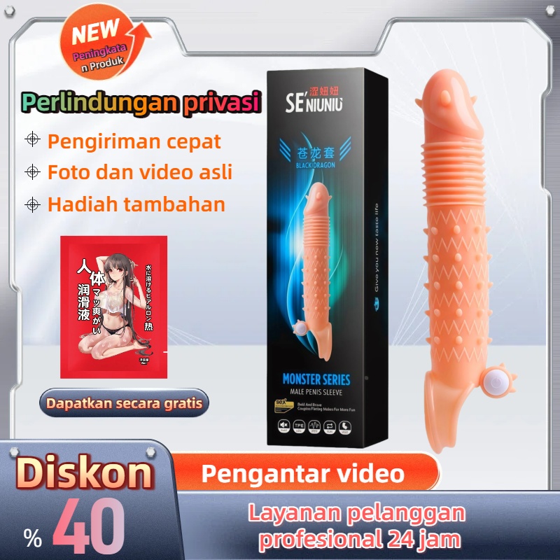 Kondom Getar Elastis Bebas Lateks Fungsi Getaran Bawaan Tambah 4cm Total 17cm Bukaan 3 hingga 5cm Dapat Digunakan Kembali Bonus Pelumas 8ml