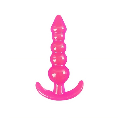 Anal plug berbentuk hati berwarna pink
