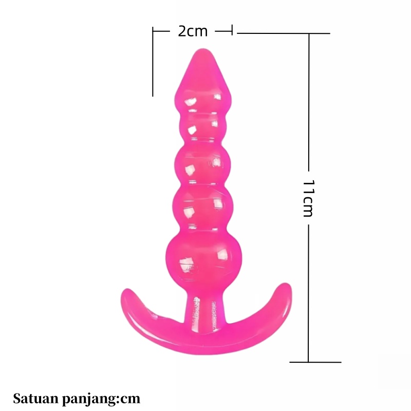 (DF-19)Anal plug berbentuk hati berwarna pink