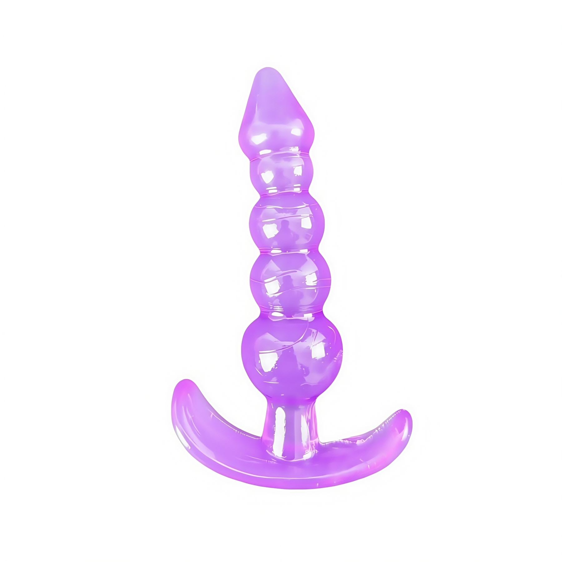 Anal plug berbentuk hati berwarna ungu