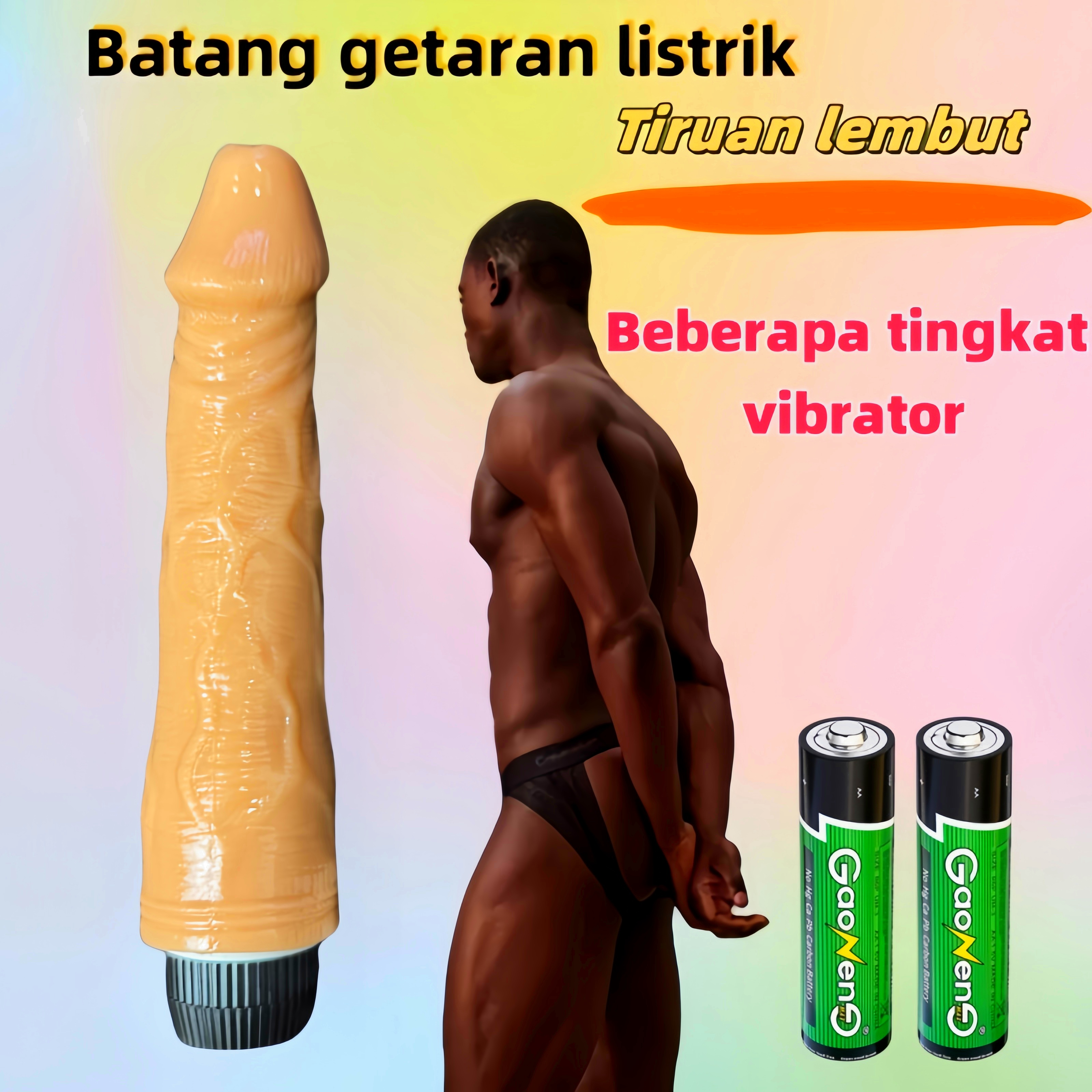 Dildo Getar Realistis Getaran Kuat Tahan Air Silikon Lembut Body Safe Panjang 20cm Kedalaman 18cm Diameter 3cm