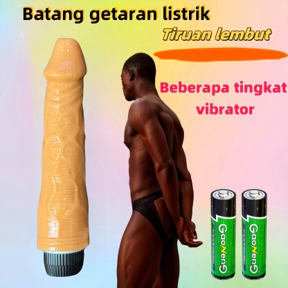 Dildo Getar Realistis Getaran Kuat Tahan Air Silikon Lembut Body Safe Panjang 20cm Kedalaman 18cm Diameter 3cm