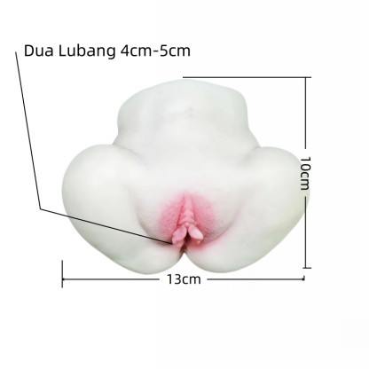 （DF-38）Boneka silikon berbentuk pantat wanita untuk pria