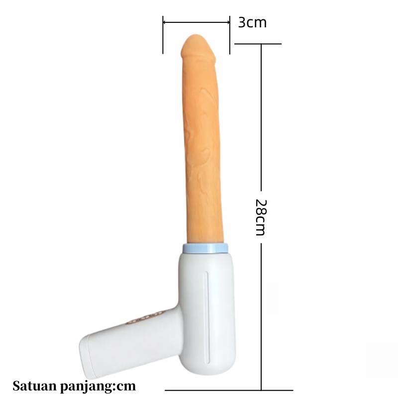 (DF-44) Mainan wanita, replika penis pria, vibrator dengan fungsi kecepatan yang dapat disesuaikan, perpanjangan, dan getaran.