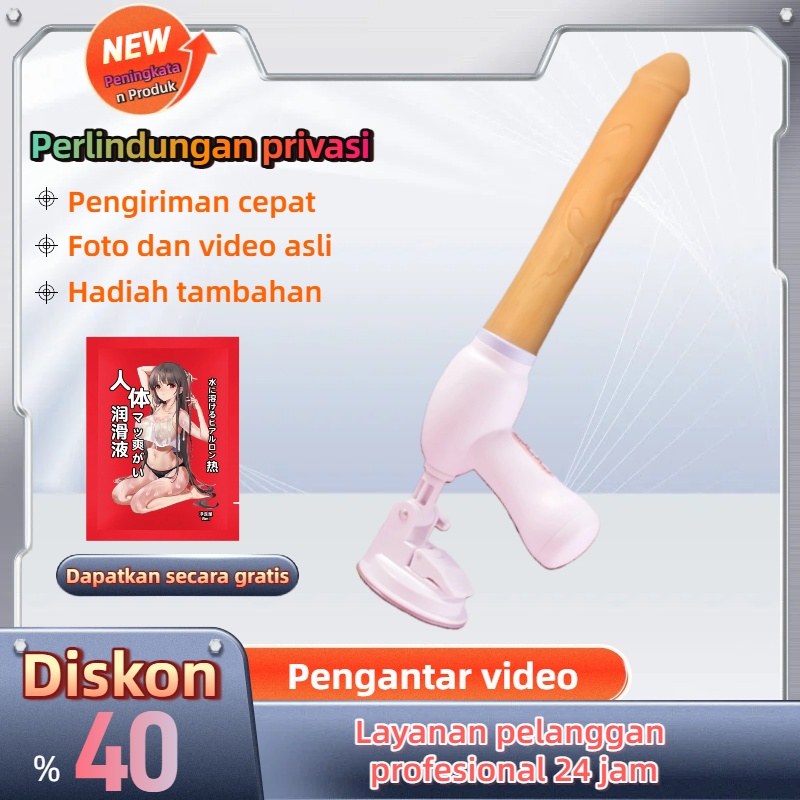 Mainan wanita, replika penis pria, vibrator dengan fungsi kecepatan yang dapat disesuaikan, perpanjangan, dan getaran.