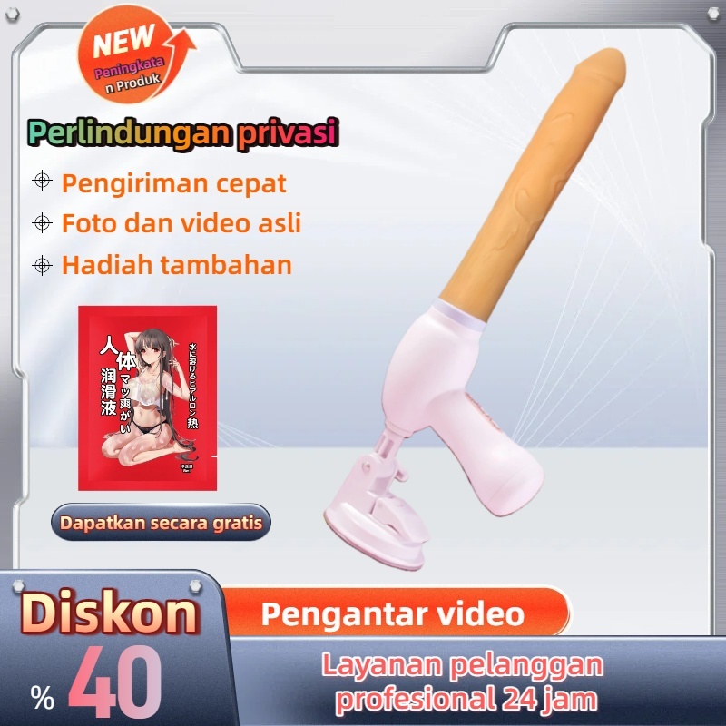 Mainan wanita, replika penis pria, vibrator dengan fungsi kecepatan yang dapat disesuaikan, perpanjangan, dan getaran.