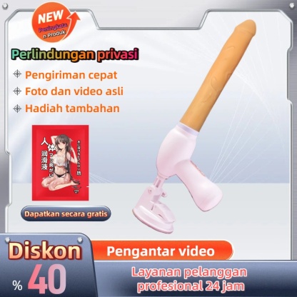 Mainan wanita, replika penis pria, vibrator dengan fungsi kecepatan yang dapat disesuaikan, perpanjangan, dan getaran.