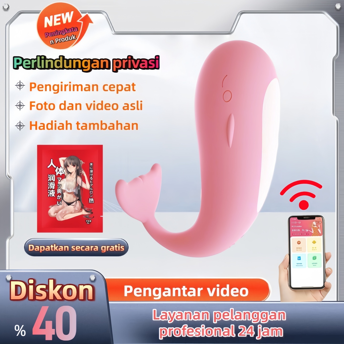 Vibrator Vagina Mini USB Rechargeable Tahan Air Silikon Lembut Panjang 8cm Diameter 2cm