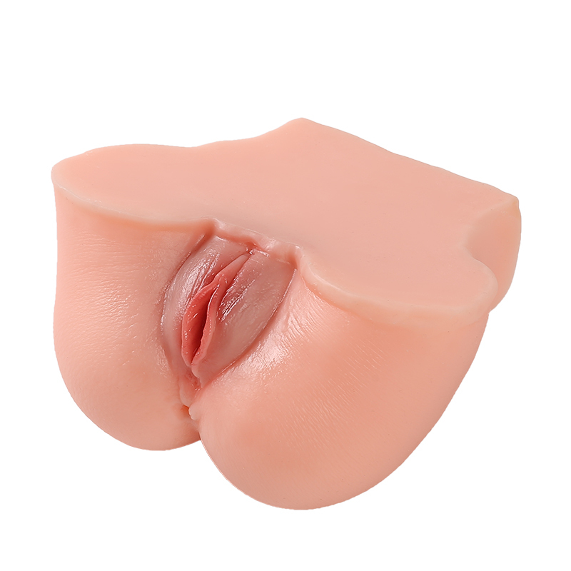 Mainan Anal Silikon Dua Lubang Realistis untuk Pria Bahan Premium Elastis Kontraktil Panjang 17cm Diameter 15cm Tinggi 10cm Bonus Pelumas 8ml