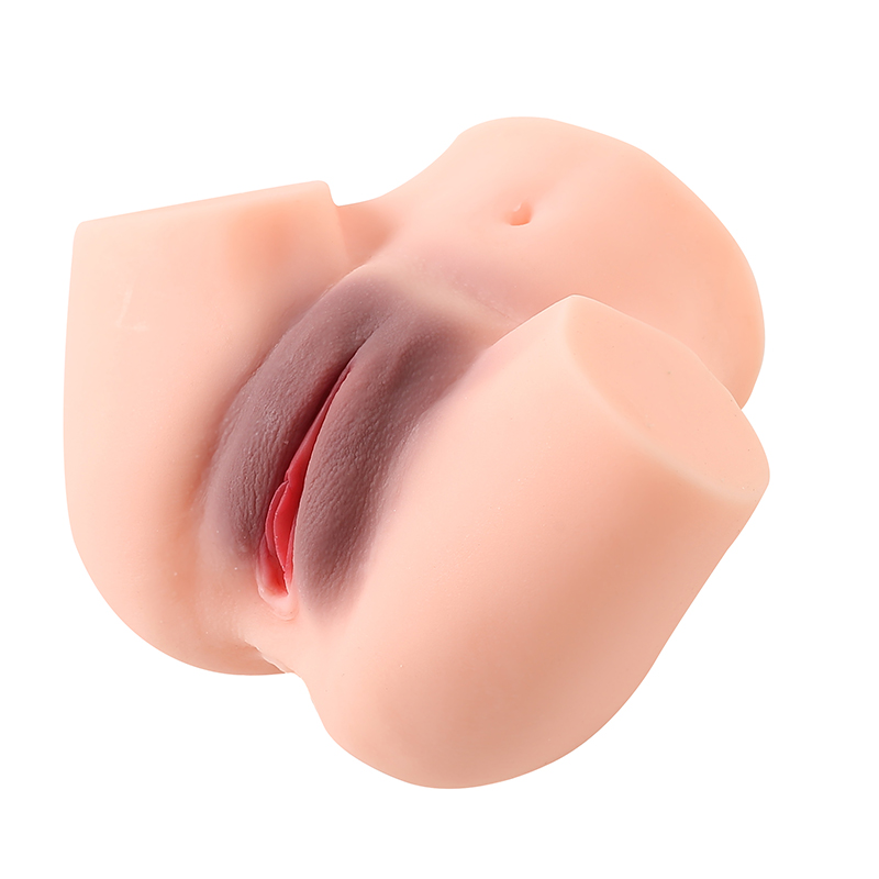Mainan Anal Silikon Dua Lubang Realistis untuk Pria Elastis Panjang 20cm Diameter 17cm Tinggi 11cm
