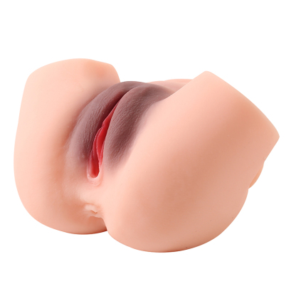 Mainan Anal Silikon Dua Lubang Realistis untuk Pria Elastis Panjang 20cm Diameter 17cm Tinggi 11cm