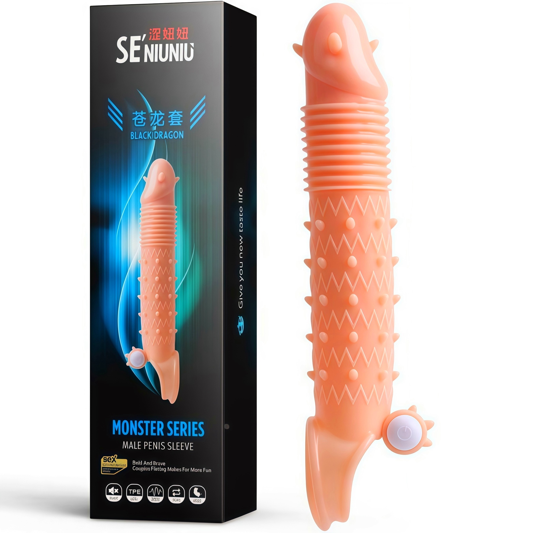 Kondom Getar Elastis Bebas Lateks Fungsi Getaran Bawaan Tambah 4cm Total 17cm Bukaan 3 hingga 5cm Dapat Digunakan Kembali Bonus Pelumas 8ml