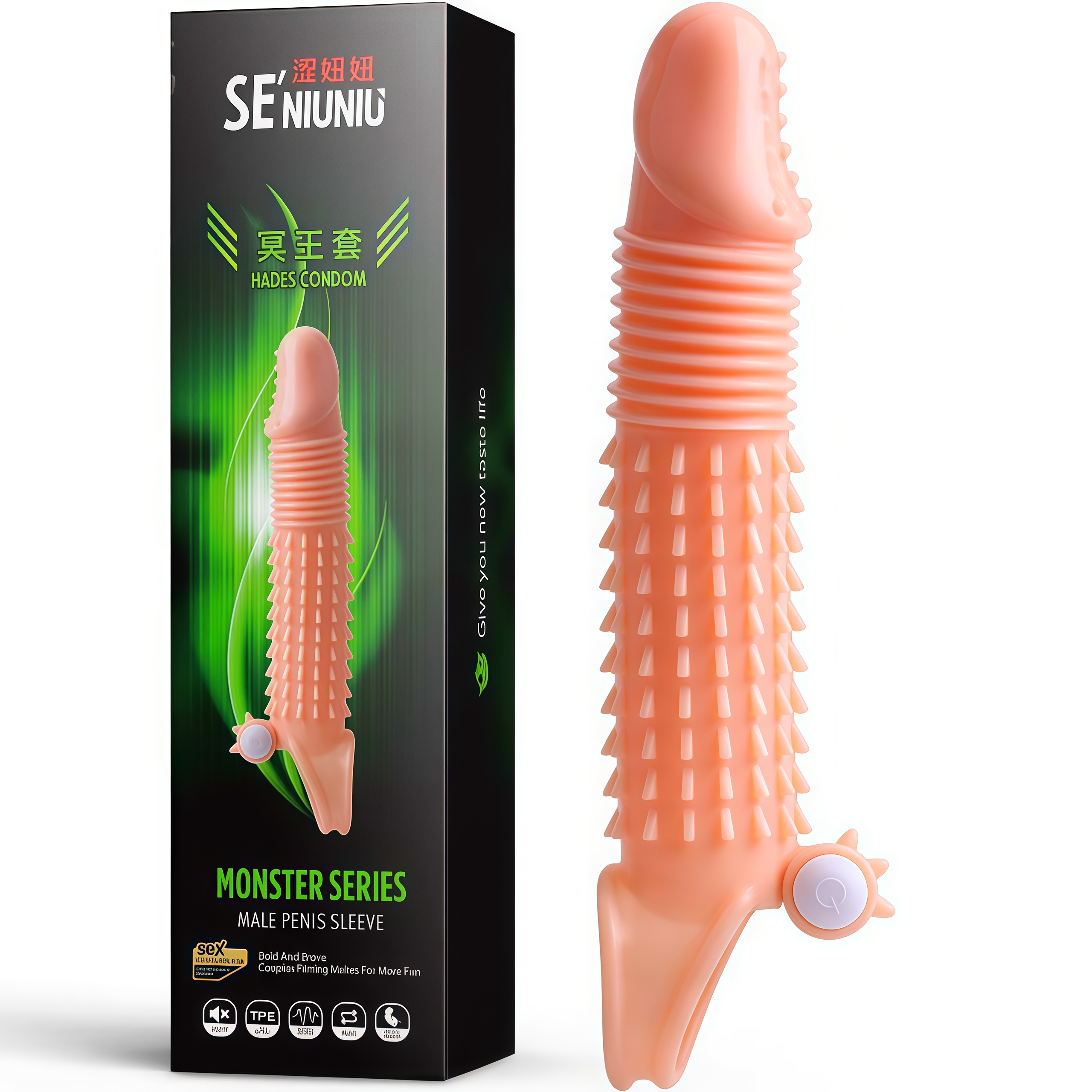 Kondom Getar Elastis Bebas Lateks Fungsi Getaran Bawaan Tambah 4cm Total 17cm Bukaan 3 hingga 5cm Dapat Digunakan Kembali Bonus Pelumas 8ml