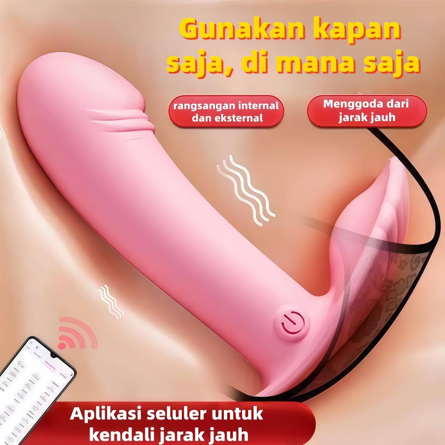 （DF-09）Vibrator G-Spot untuk Wanita yang Kompak, Mudah Dibawa, Tahan Air, dan Dapat Diisi Ulang untuk Penggunaan Berulang