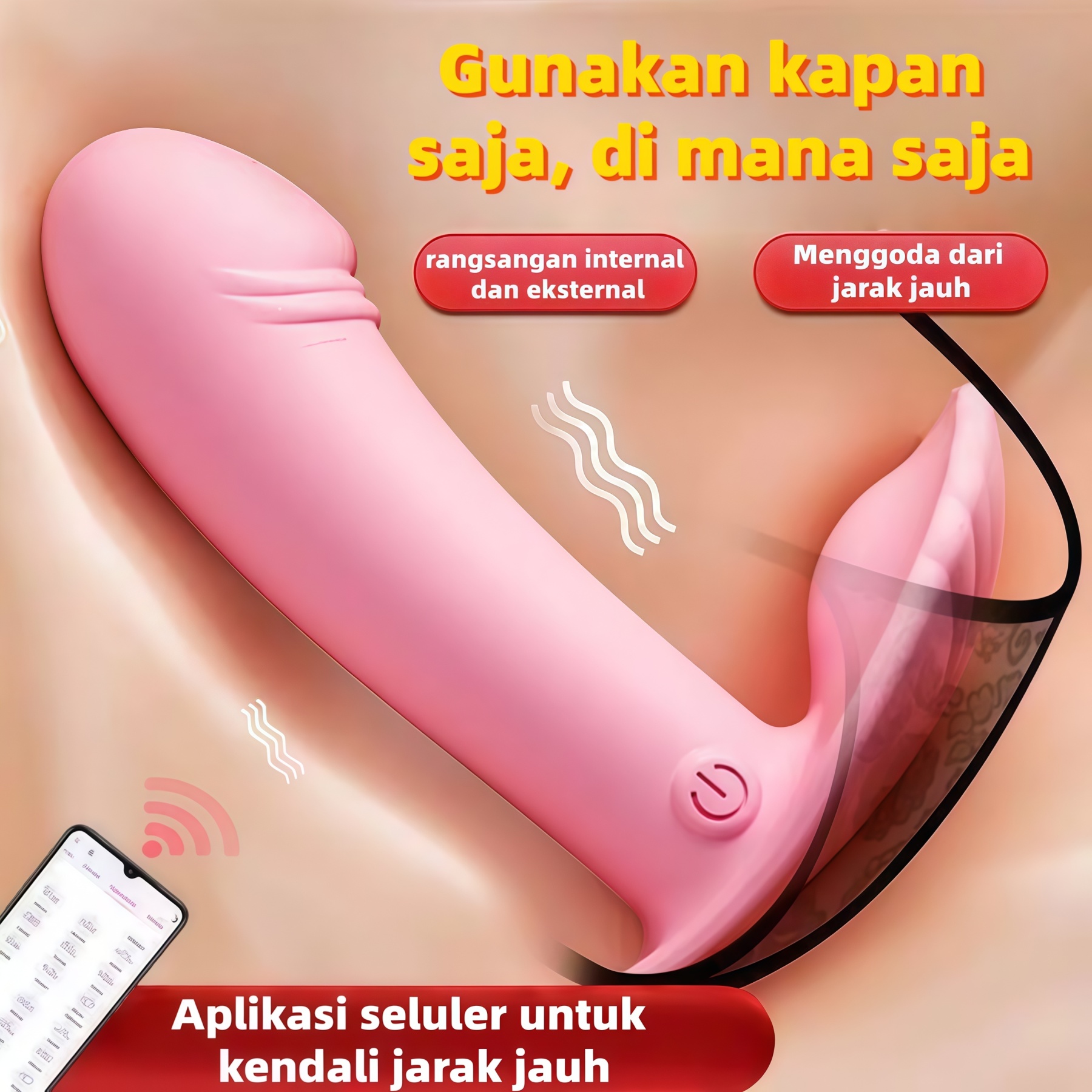 （DF-09）Vibrator G-Spot untuk Wanita yang Kompak, Mudah Dibawa, Tahan Air, dan Dapat Diisi Ulang untuk Penggunaan Berulang