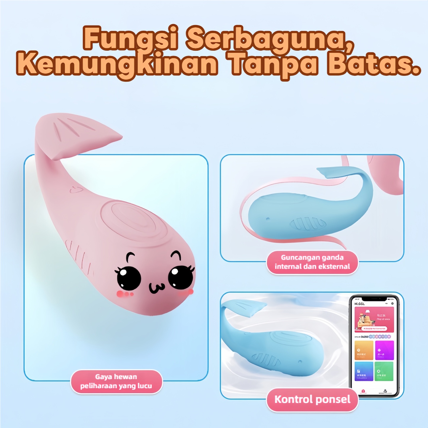 Vibrator Vagina Mini USB Rechargeable Tahan Air Silikon Lembut Panjang 8cm Diameter 2cm