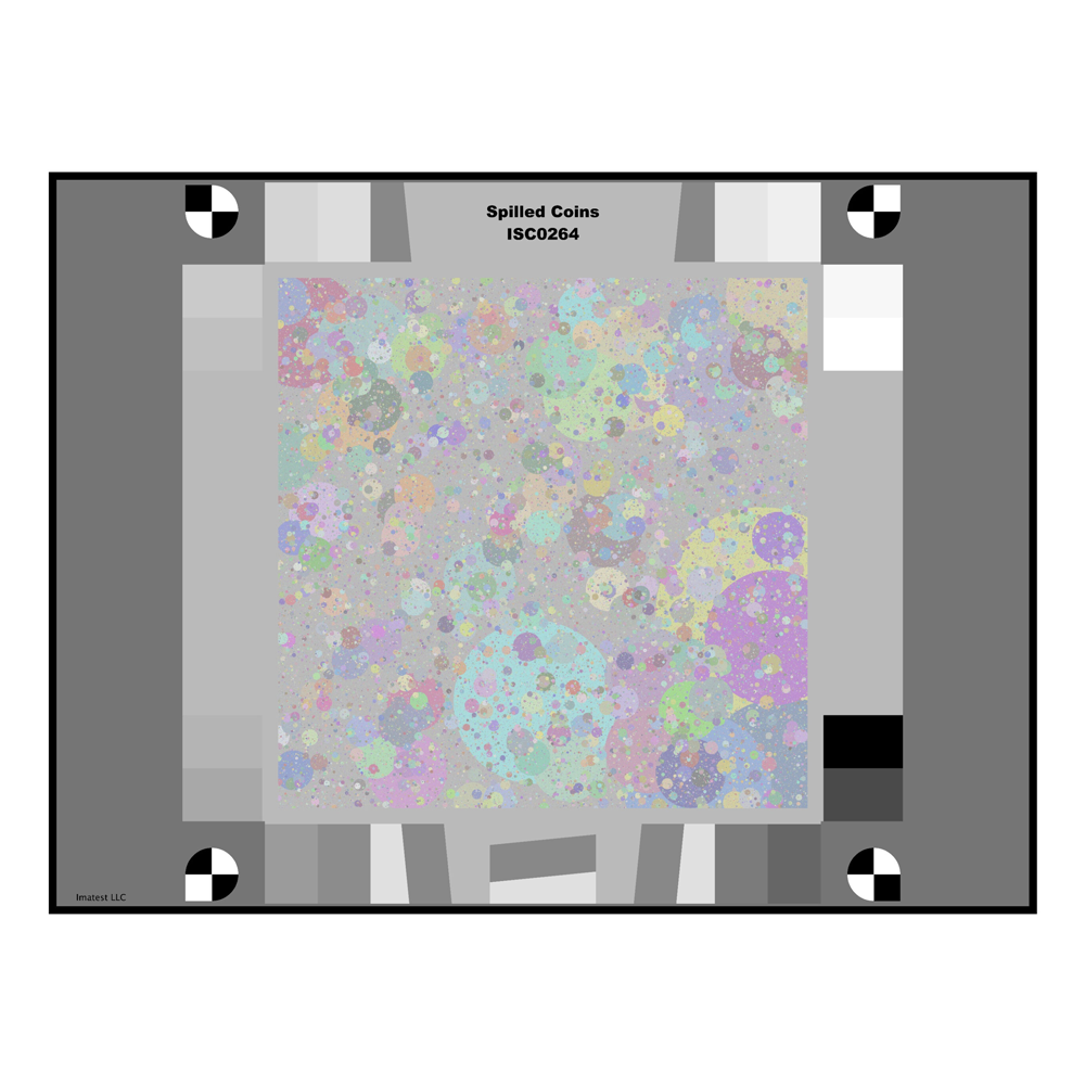 彩色落币枯叶测试图