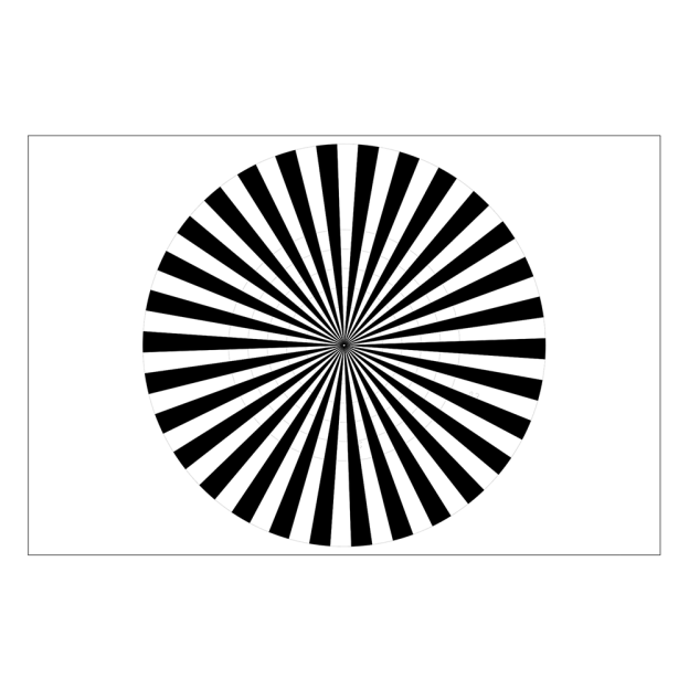 西门子星测试卡 / 镜头后焦调整标定板