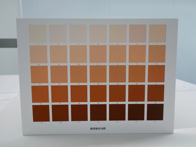 肤色检查相机系统肤色准确性校准颜色检查测试图表