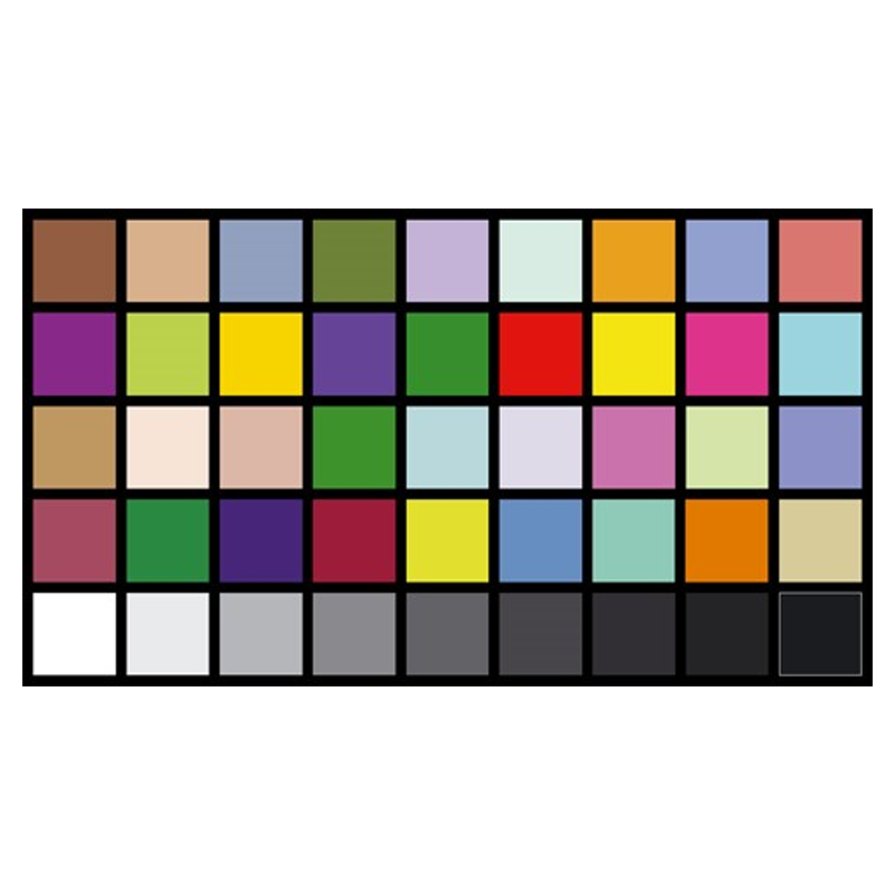 36+9色HDTV色彩还原图卡