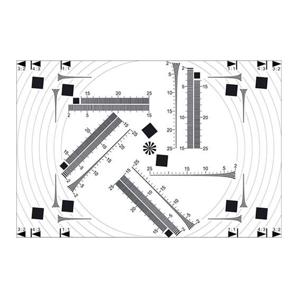 ISO 12233 CIPA测试图卡