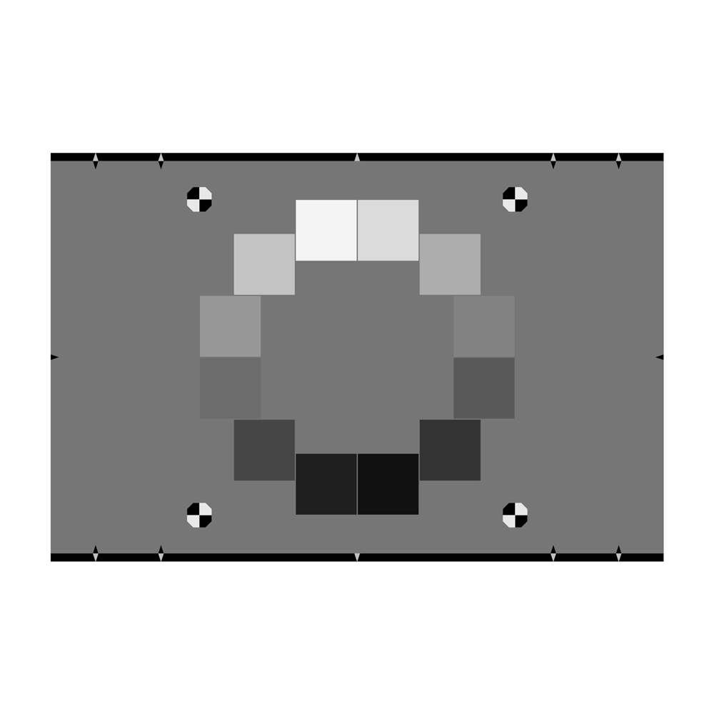 ISO 14524 12阶灰度测试图卡