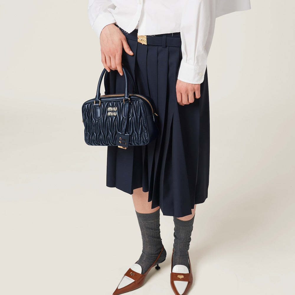 アルカディ マテラッセレザー バッグ ミディアム