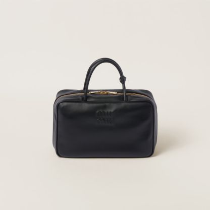 レザー トップハンドルバッグ