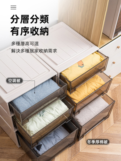 新升級衣褲抽屜式收納箱衣櫃，今日超低價，比平時買便宜1983臺幣