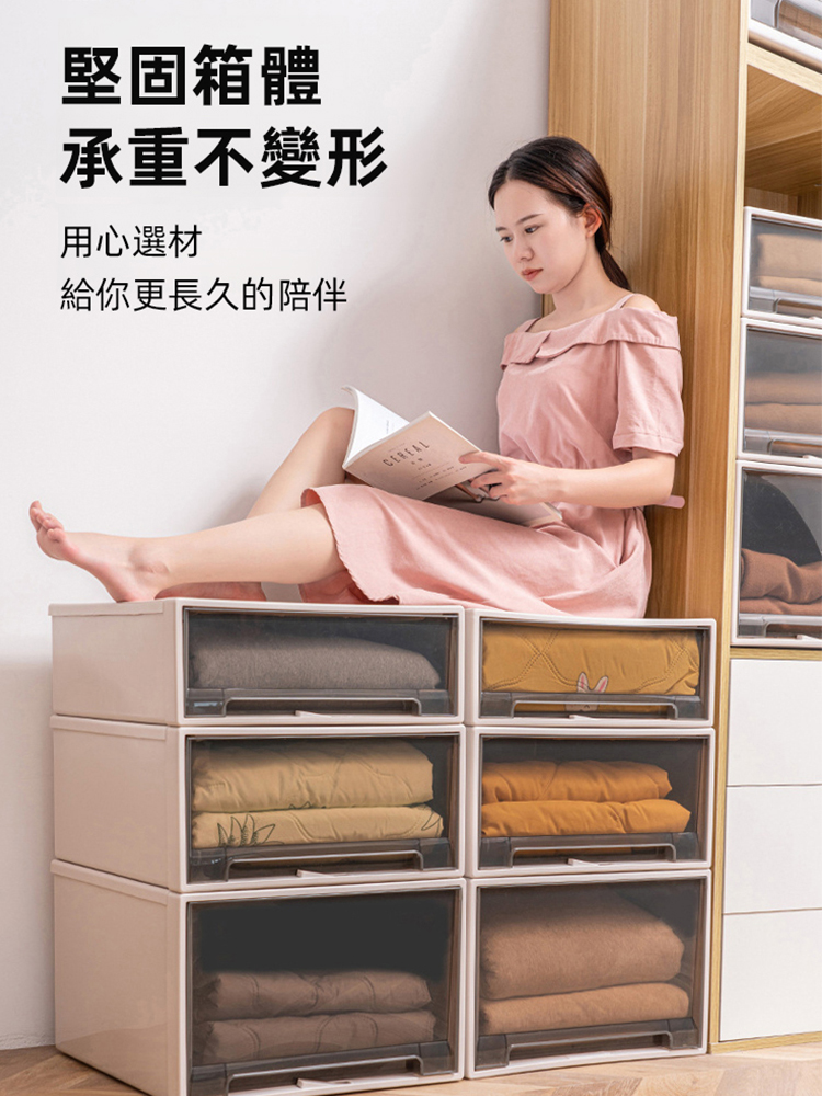新升級衣褲抽屜式收納箱衣櫃，今日超低價，比平時買便宜1983臺幣