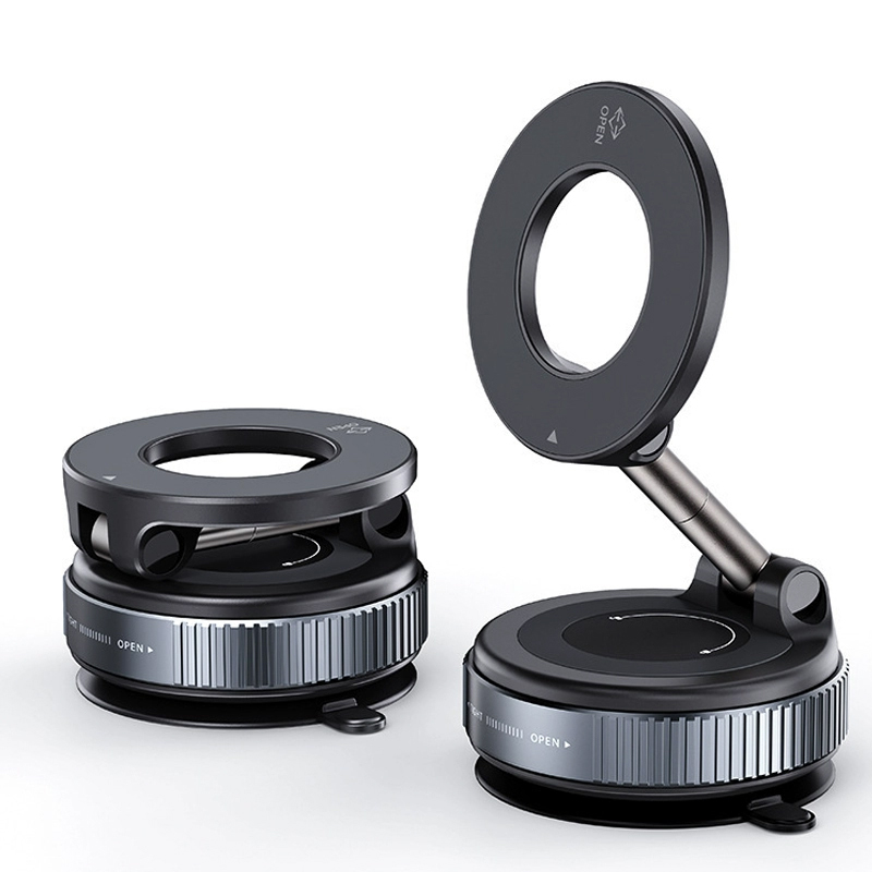 【萬向旋轉】新款強磁車載手機支架，真空+強磁，10倍牢固，顛簸山路也能穩如泰山