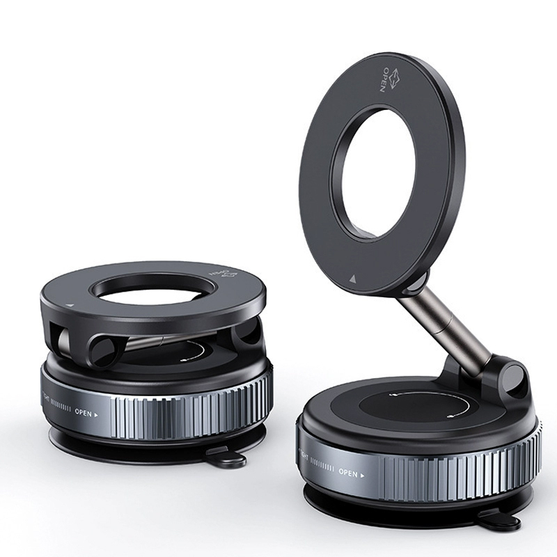 【萬向旋轉】新款強磁車載手機支架，真空+強磁，10倍牢固，顛簸山路也能穩如泰山