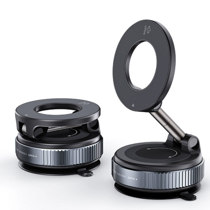 【萬向旋轉】新款強磁車載手機支架，真空+強磁，10倍牢固，顛簸山路也能穩如泰山