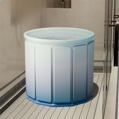 【升級九層加厚】免裝折疊泡澡桶，4個小時水還熱，盡享沐浴樂趣