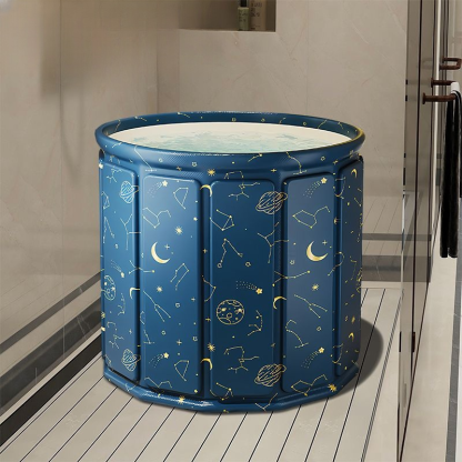 【升級九層加厚】免裝折疊泡澡桶，4個小時水還熱，盡享沐浴樂趣