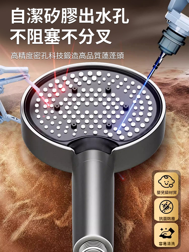 超強增壓大面板花灑，無視水壓，頂樓也能享受瀑布級Spa淋浴