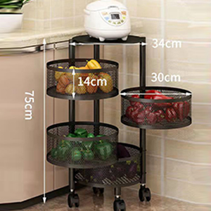 【5倍空間節省大師】免安裝360°置物架