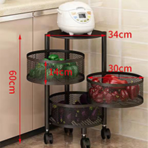 【5倍空間節省大師】免安裝360°置物架