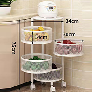 【5倍空間節省大師】免安裝360°置物架