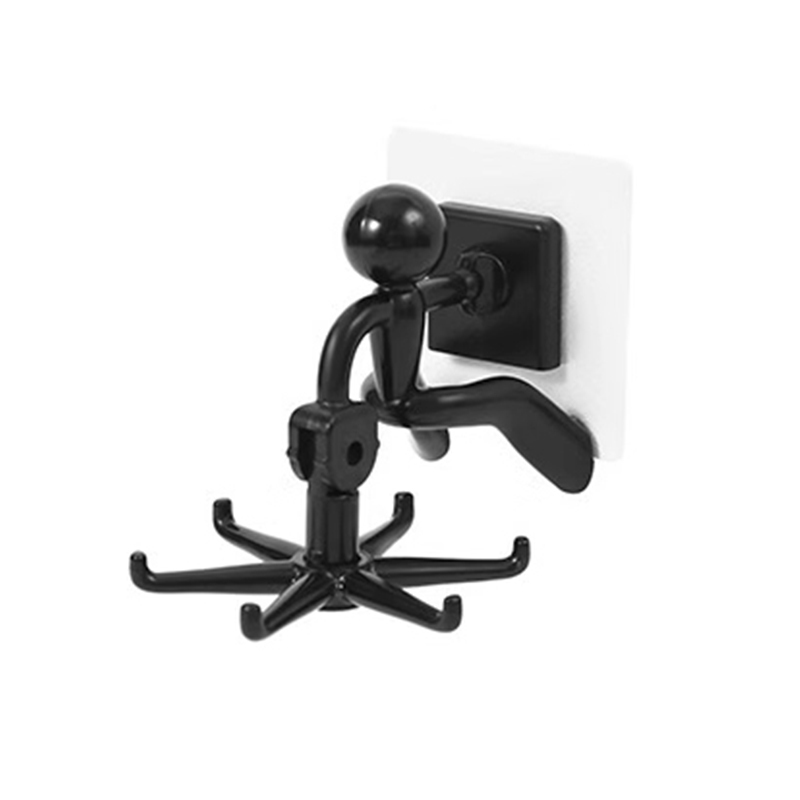 免打孔小人旋轉六爪掛鉤【1秒收納 1s storage】