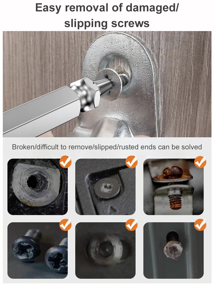 😩Feeling frustrated with broken screws during repairs?  🛠️Try this broken screw extractor!   