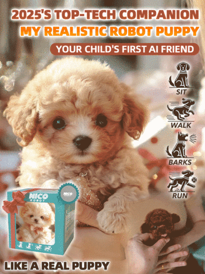 🐶 Short plush touch, gentle and delicate🐾Realistic simulation experience, a little dog that comes whenever you call!