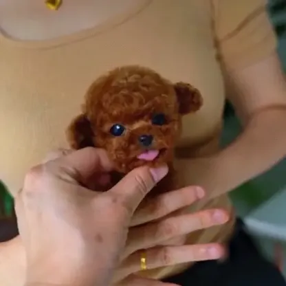 🐶 Short plush touch, gentle and delicate🐾Realistic simulation experience, a little dog that comes whenever you call!