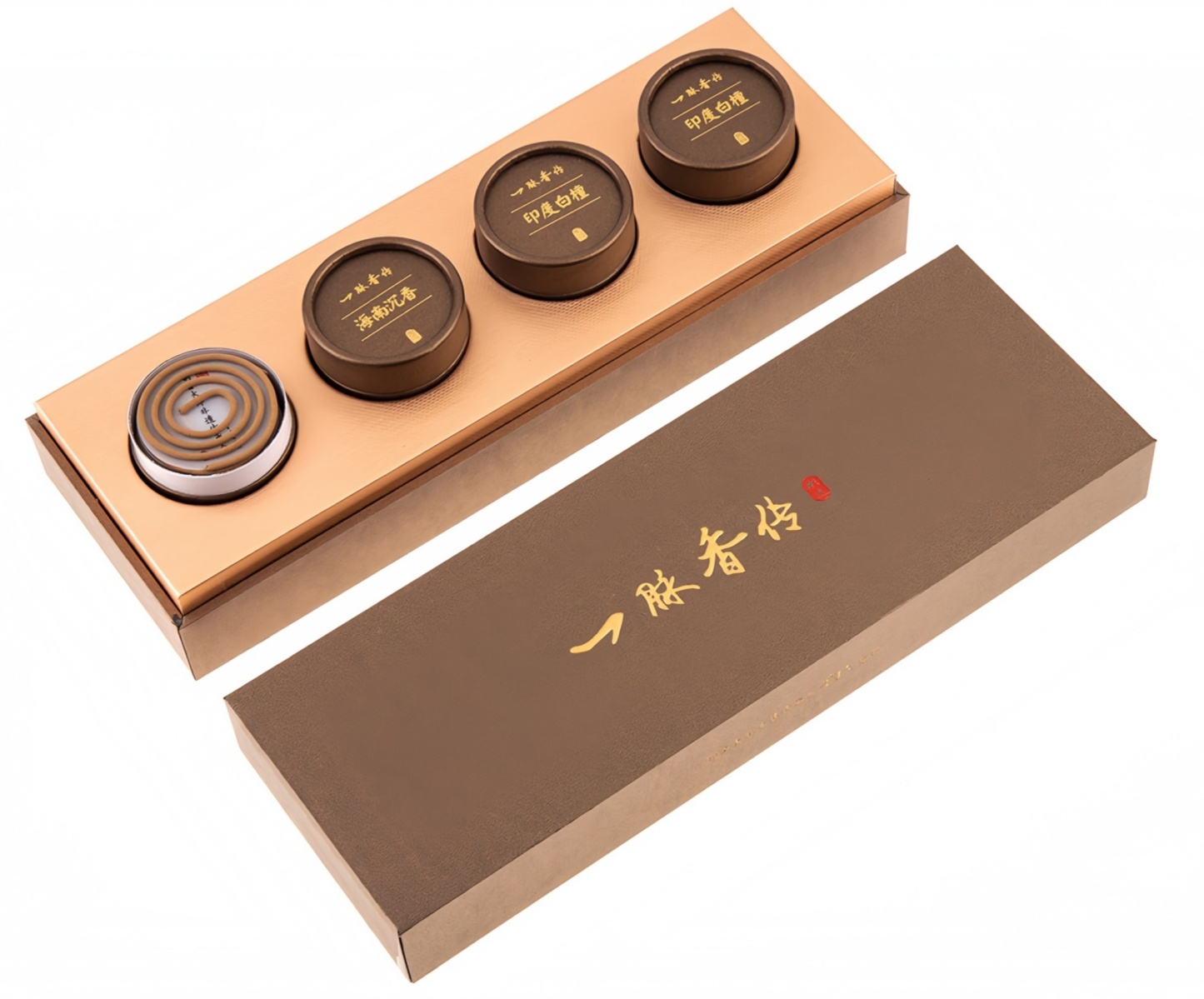 Four-Can Coil Incense (Indian Sandalwood + Hainan Agarwood)